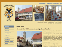 Tablet Screenshot of gasthaus-maucher.de